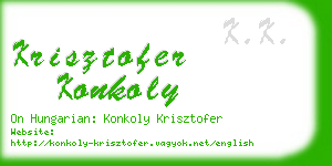 krisztofer konkoly business card